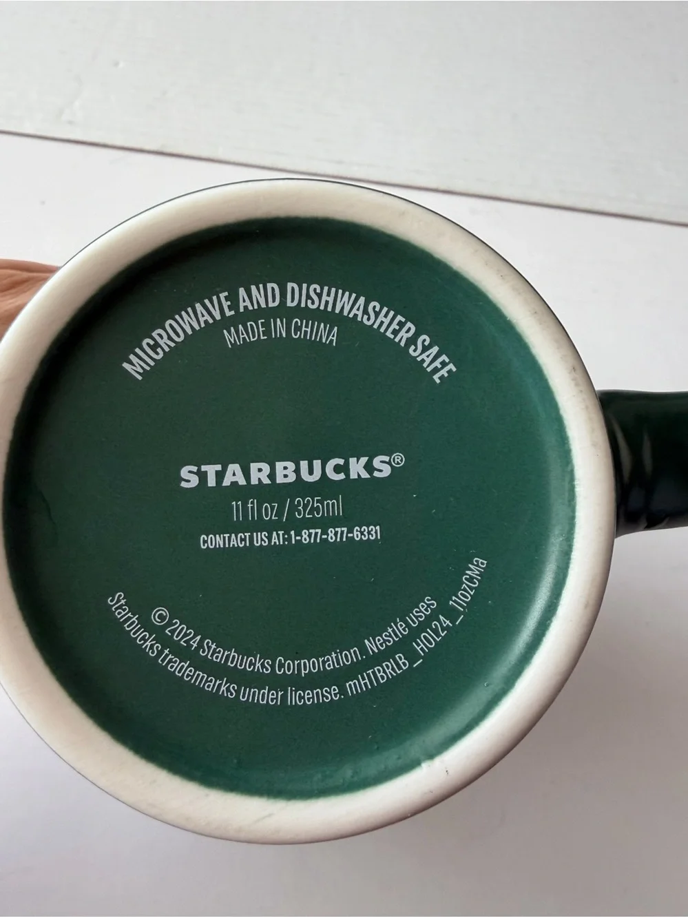 Starbucks Green ceramic mug 2024